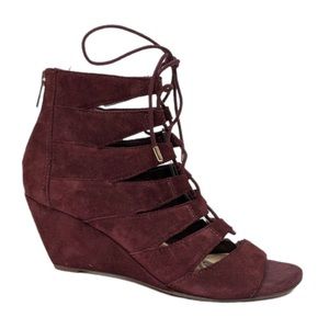 SAM EDELMAN ‘Santana’ Lace Up Wedge Sandal